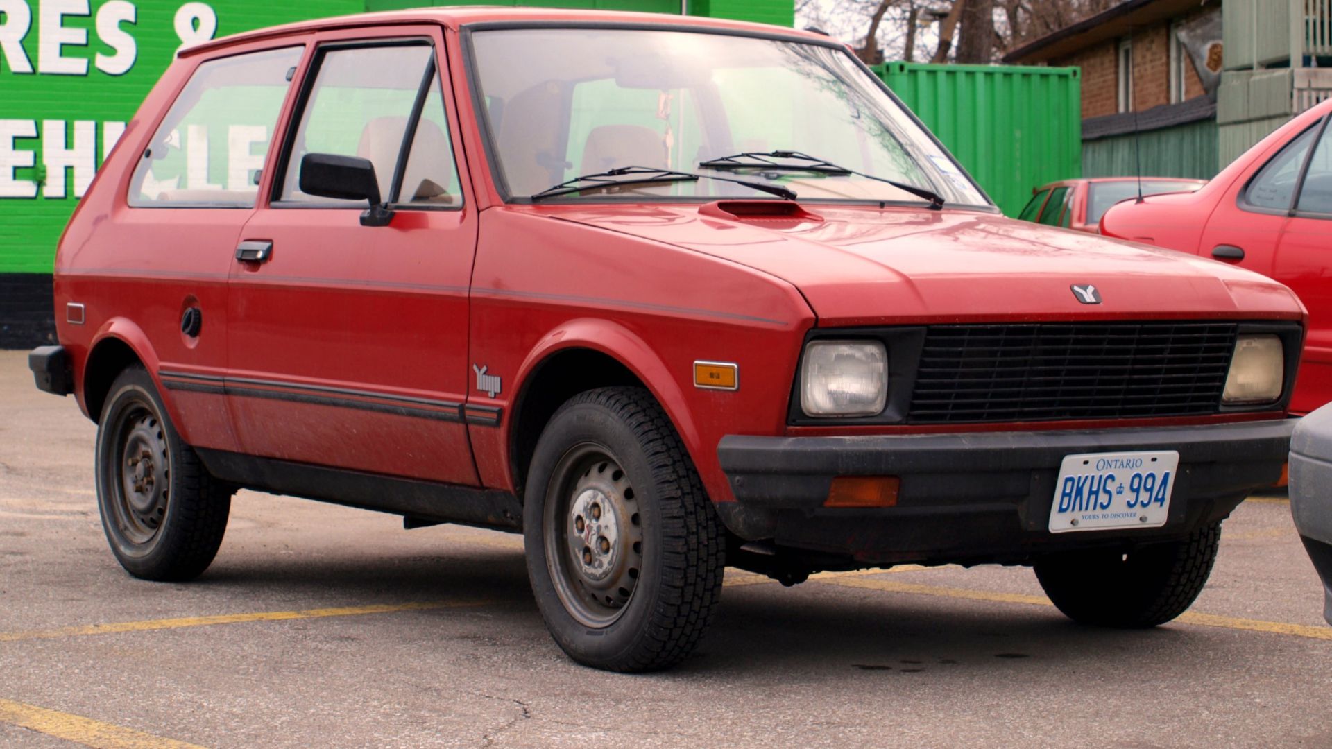 File:Red Yugo GV in Junction Triangle, Toronto, Canada 2.jpg