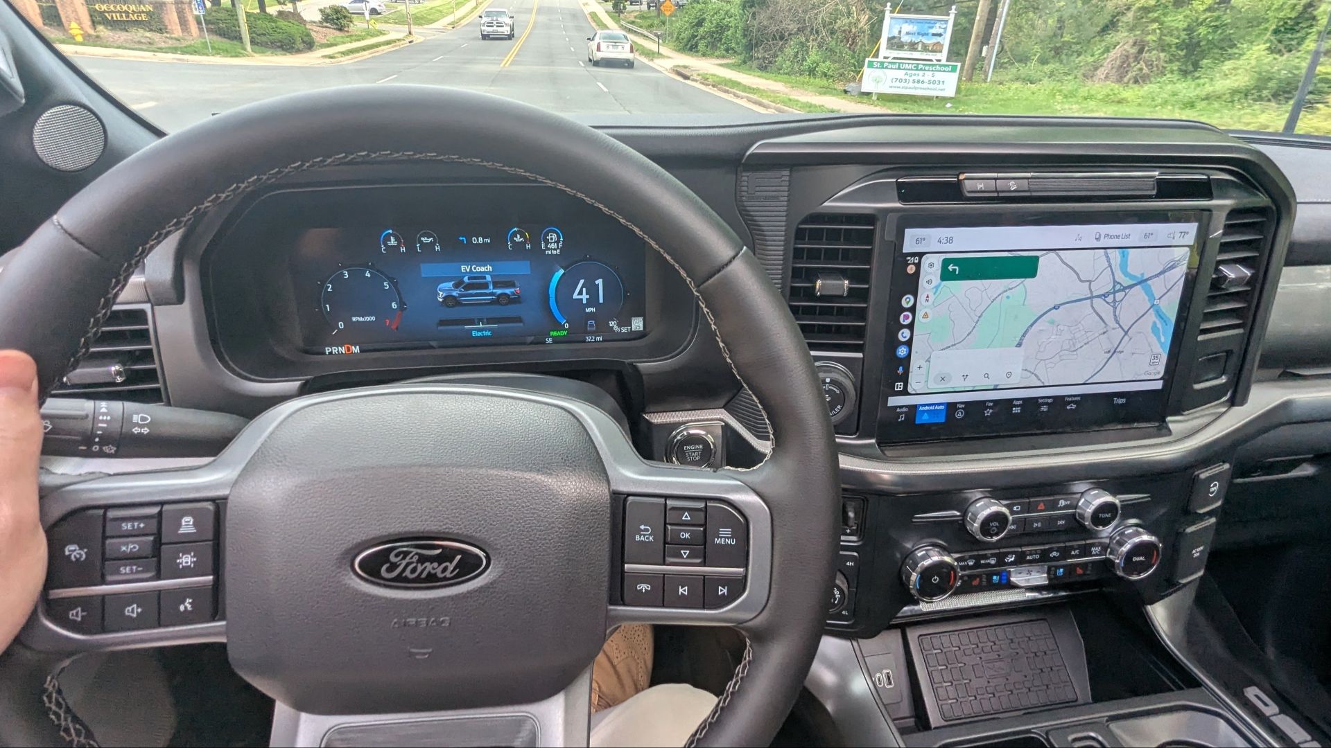 File:2025 Ford F-150 PowerBoost Lariat-EV driving mode.jpg