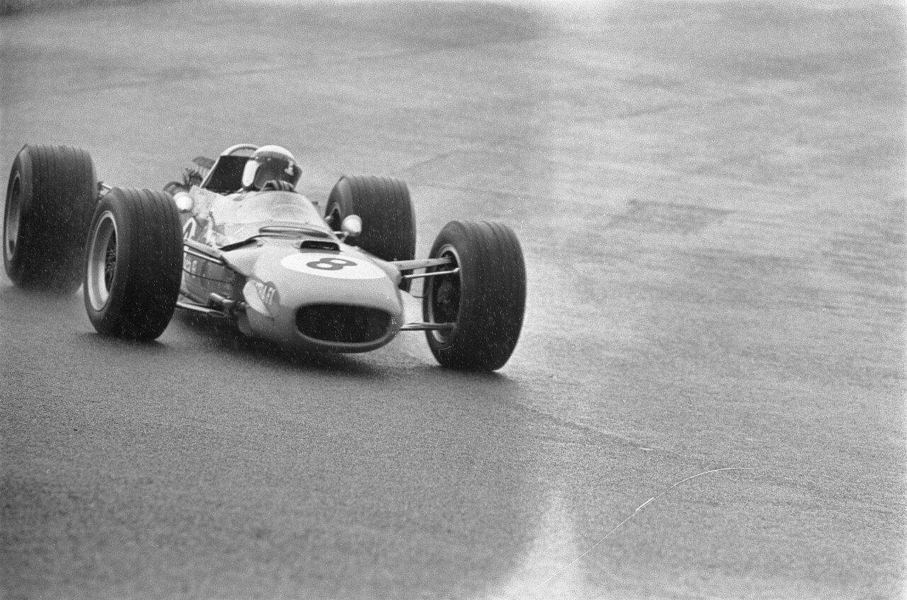 Jackie Stewart at the Grand Prix 68