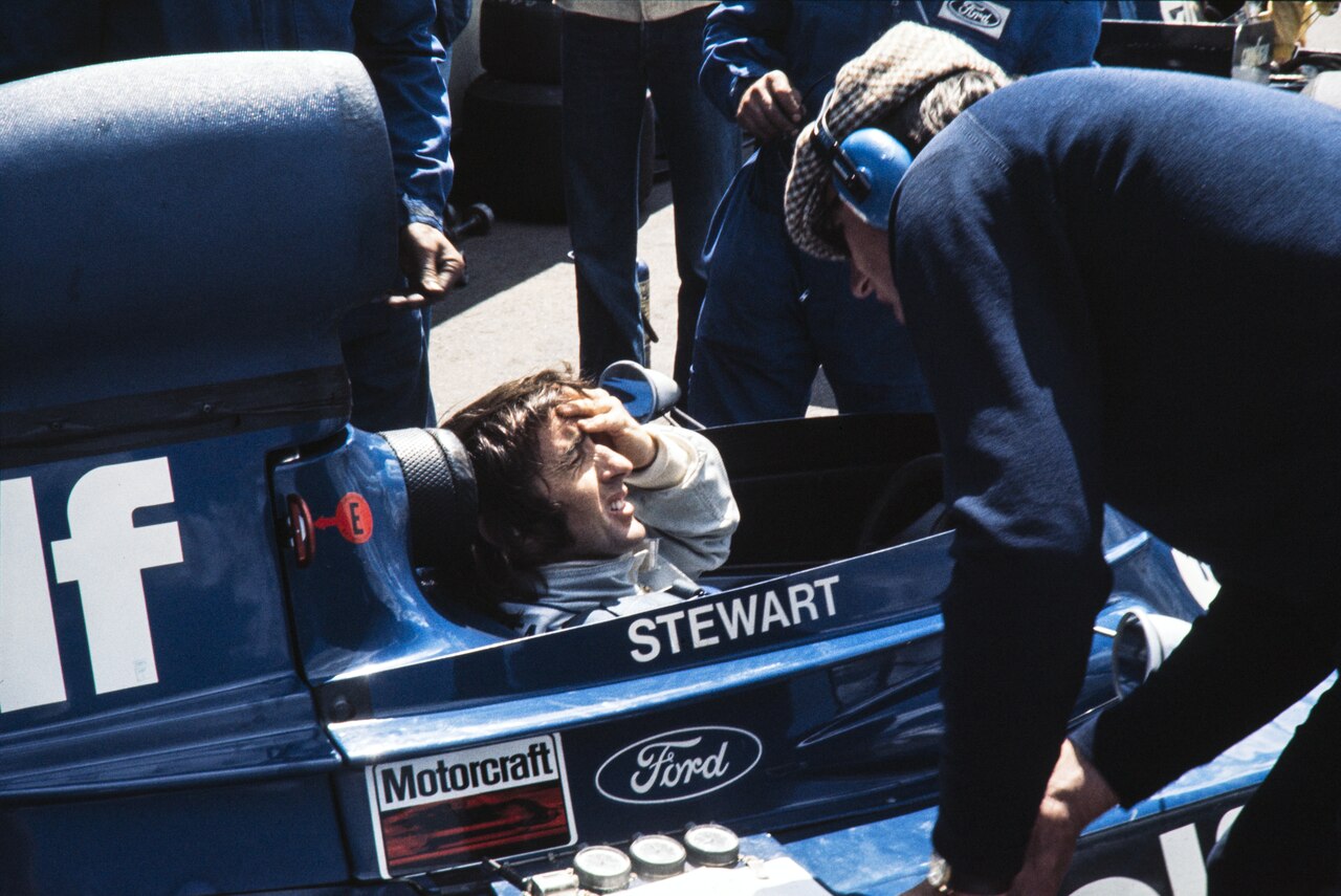 Jackie Stewart 1973 at the  Swedish Grand Prix 1973