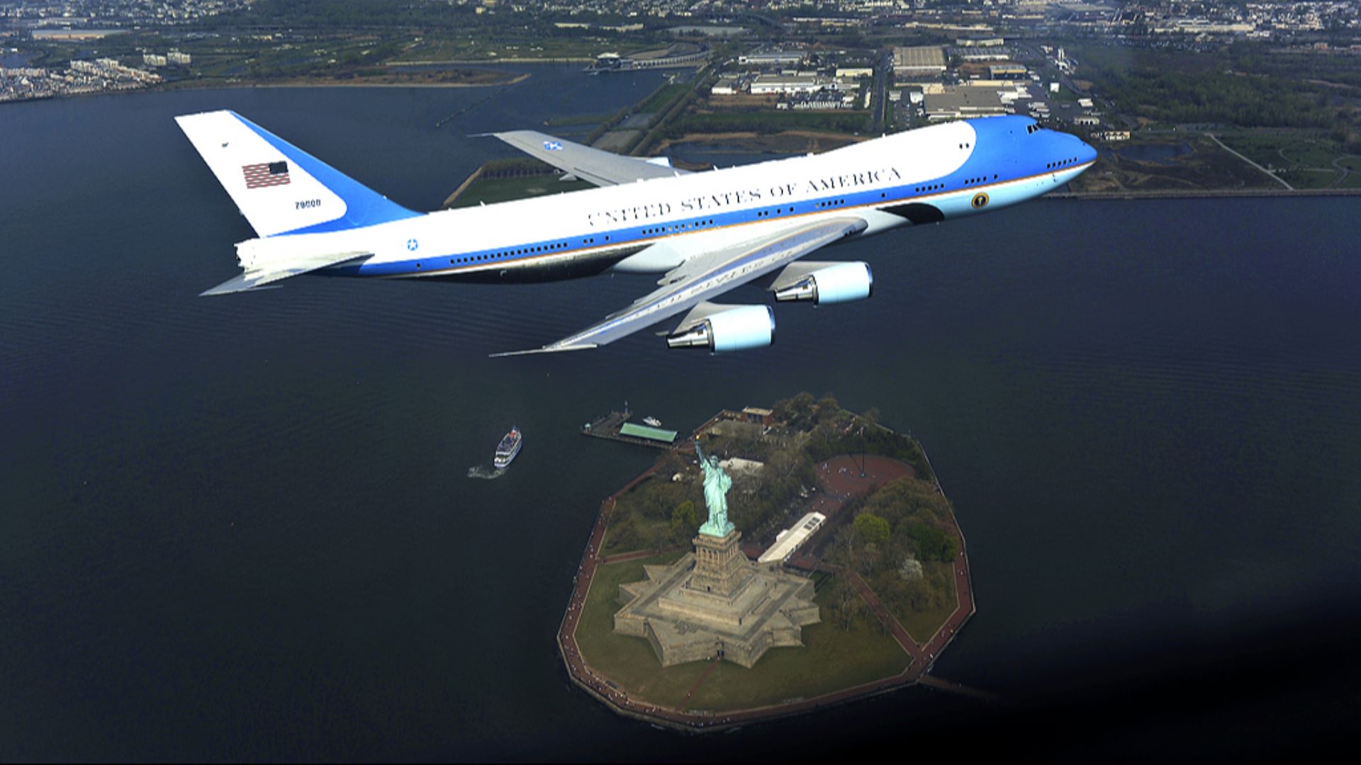 File:Air Force One photo op incident- altered by DoD.jpg