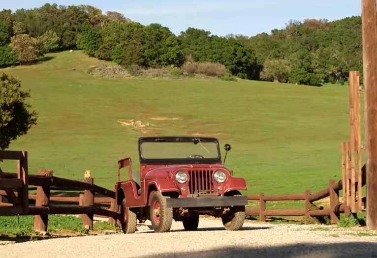 Screenshot of President Reagan's 1962 Willys 'Jeep' CJ-6