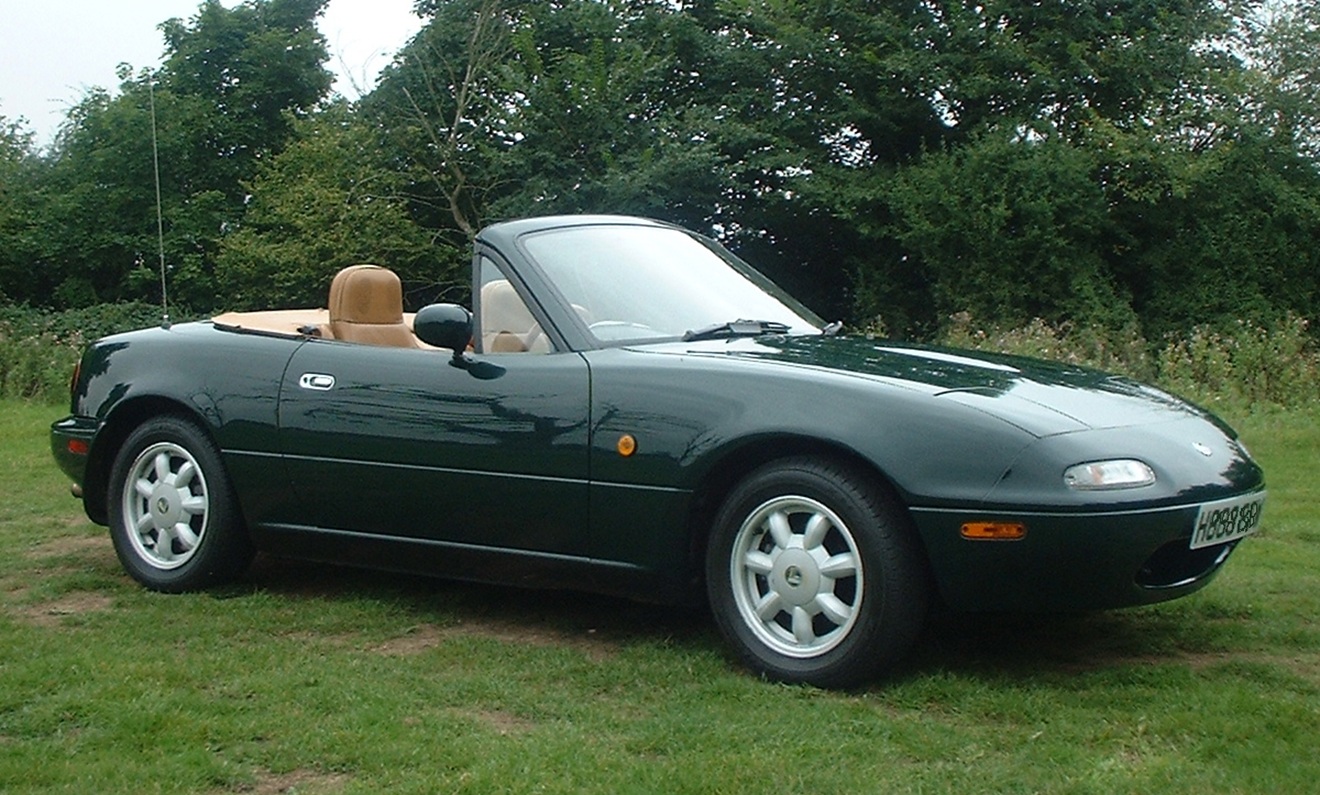 A first-generation Mazda MX-5, sold as 