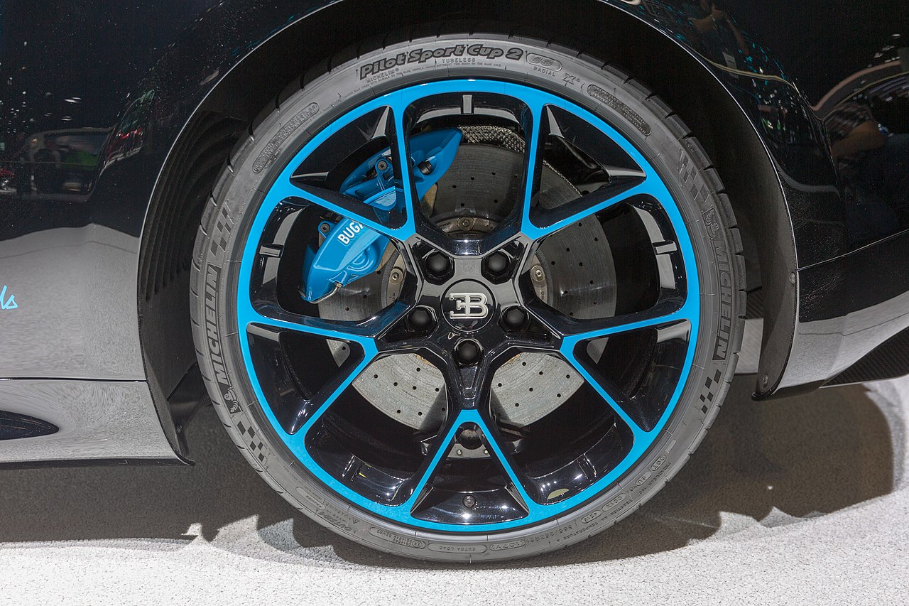 Wheel of a Bugatti Chiron