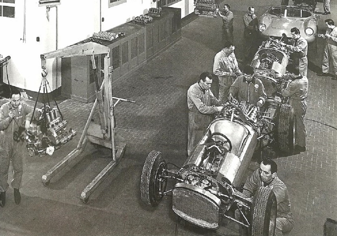 Ferrari factory in the early 1960s