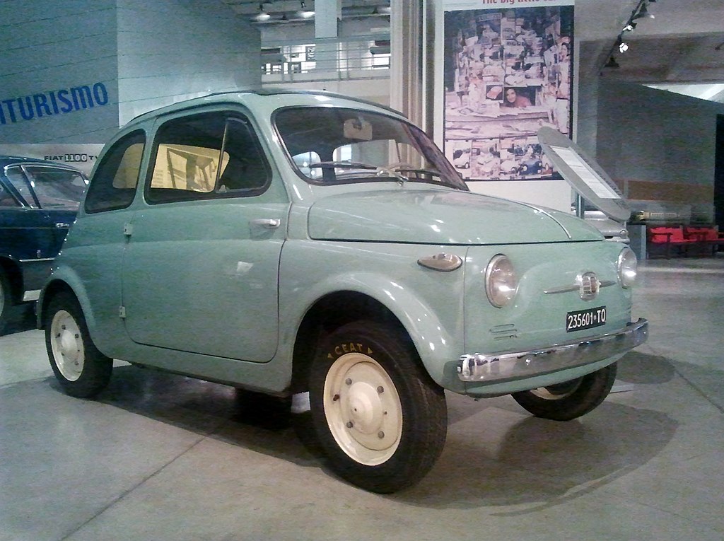 1957 Fiat 500 in the Fiat Historic Center