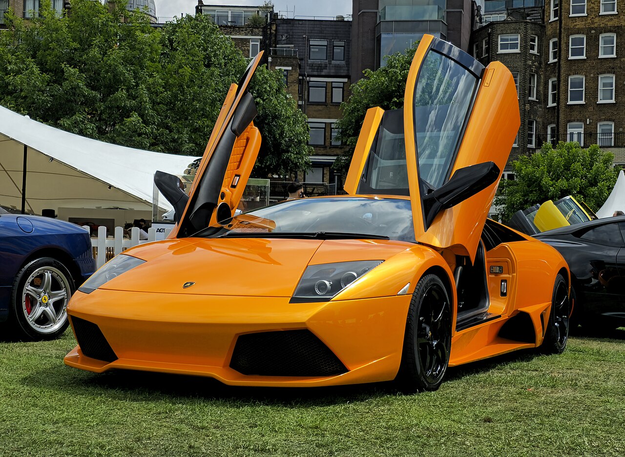 Lamborghini Murcielago with open doors
