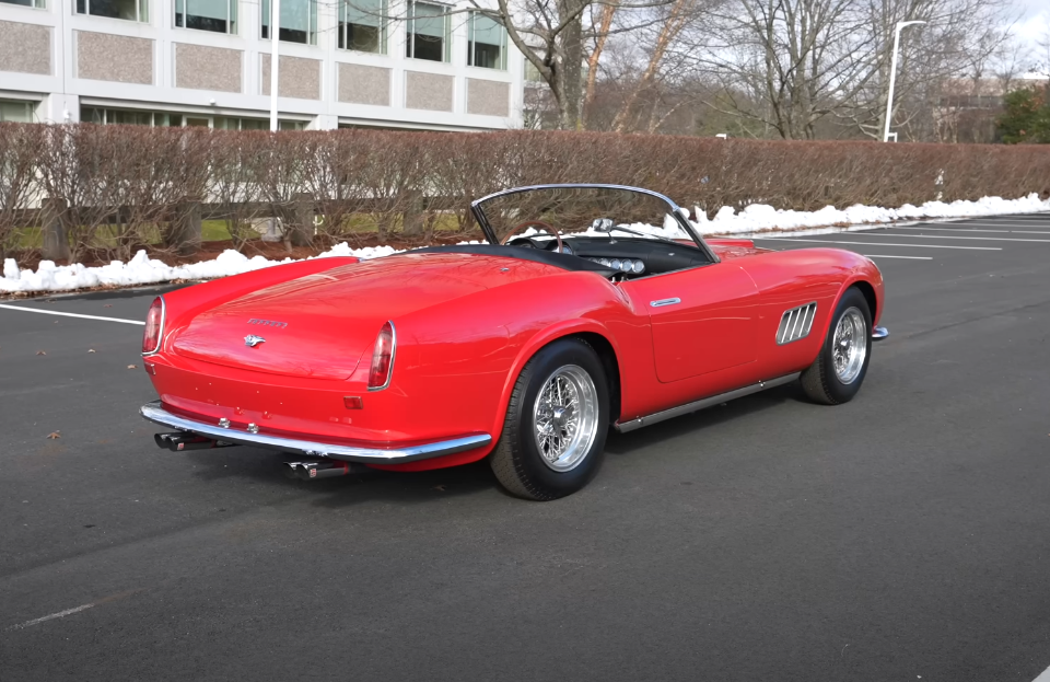 Screenshot of the video Driving The Ferrari 250 GT California Spyder - Italian V12 Sound