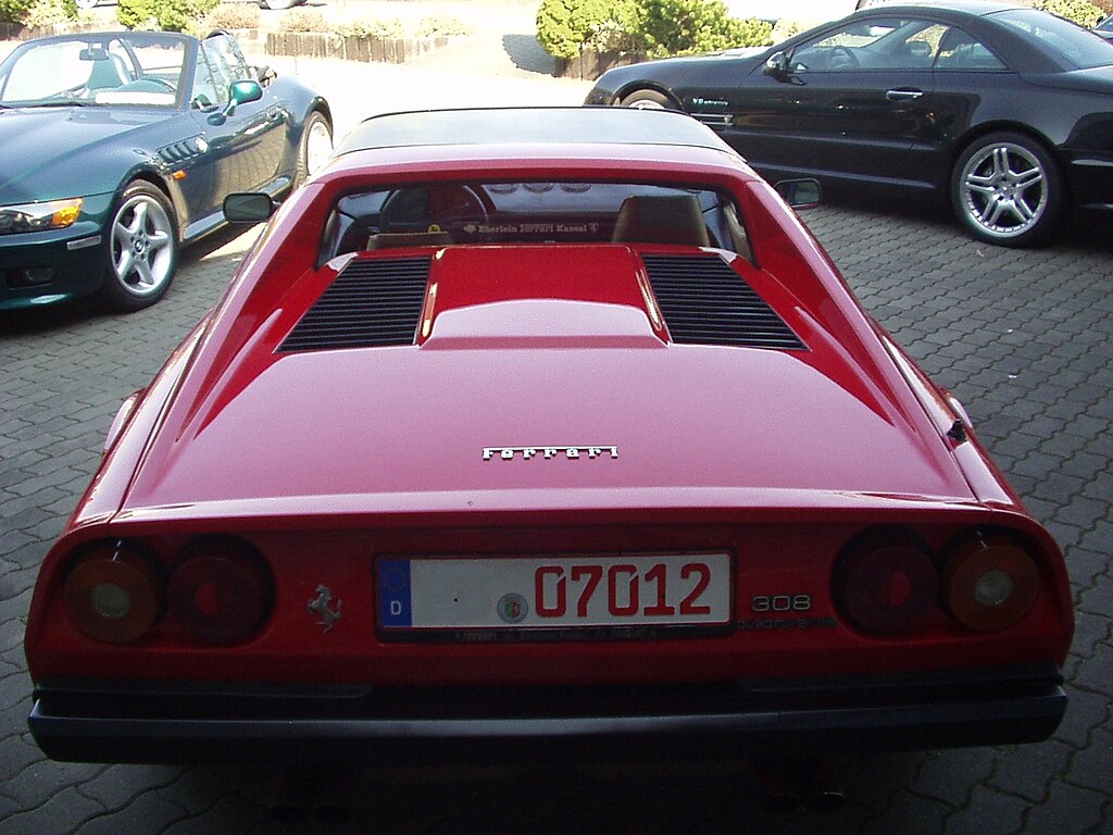 Ferrari 308 GTS Heckansicht