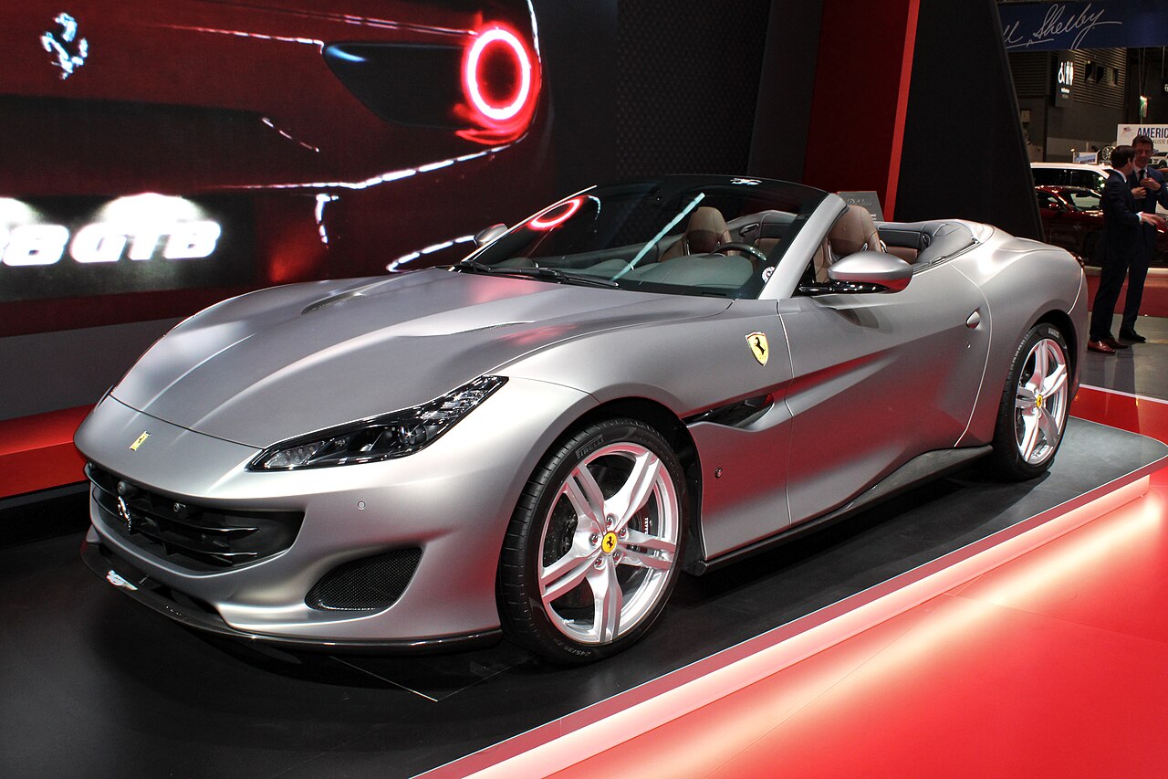 Front view of Ferrari Portofino