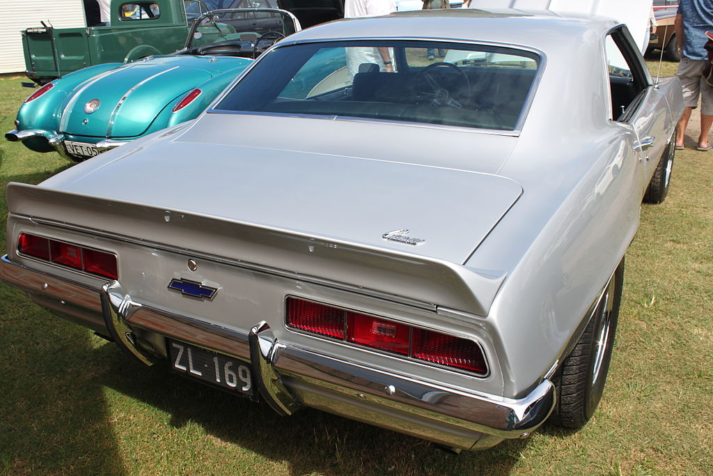 Chevrolet Camaro ZL1 1969 car on display at an exhibition