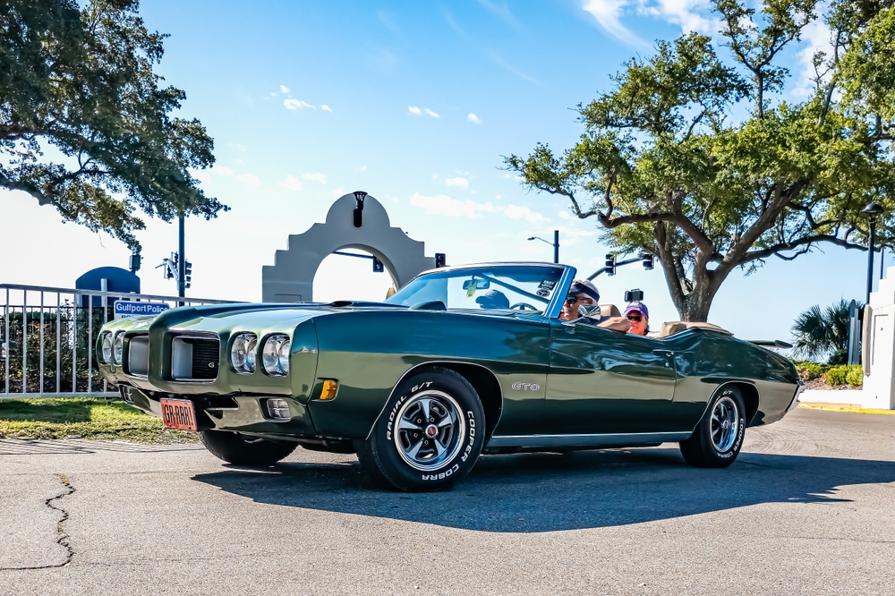 1970 Pontiac GTO Judge Convertible at a local car show.