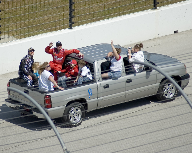 Dave Blaney and Dale Earnhardt Jr.