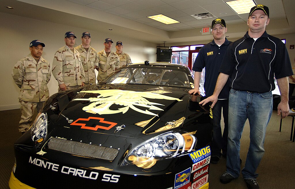 Members Of Seal Team 3 And Dale Earnhardt Jr