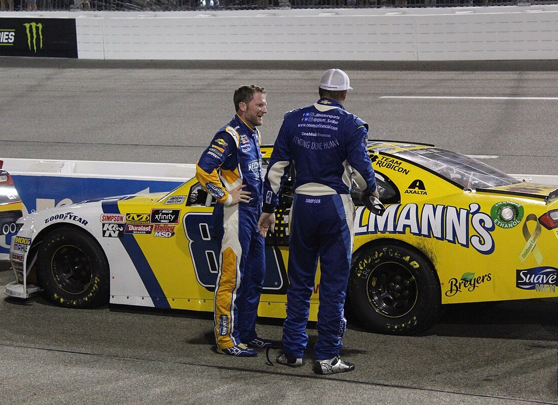 Dale Earnhardt Jr. and Elliott Sadler 