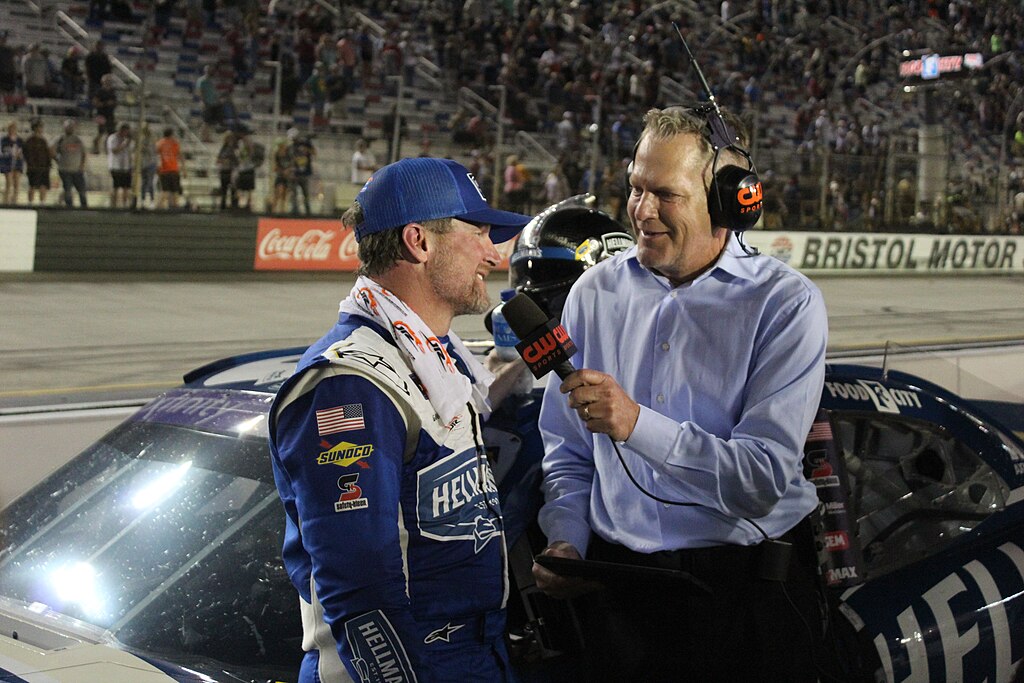 Dale Earnhardt Jr and Marty Snider 