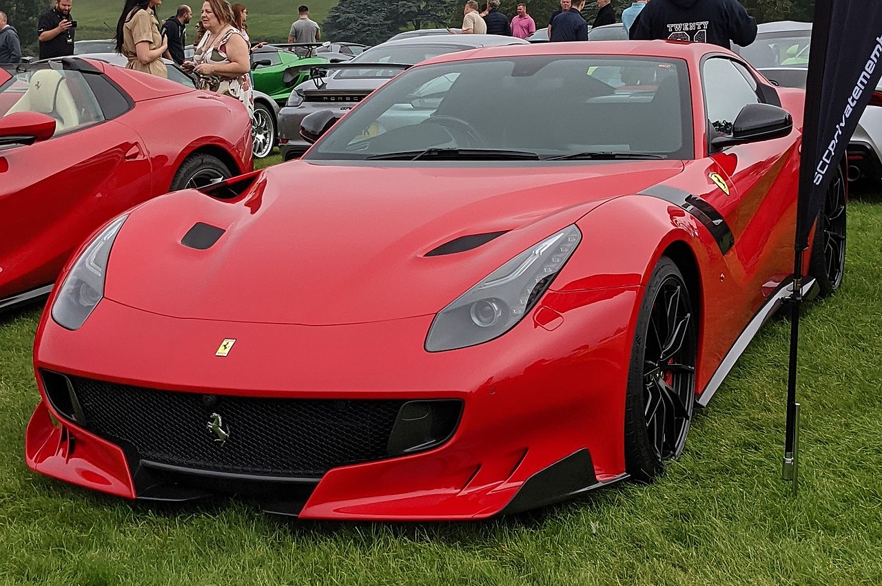 Front view of Ferrari F12 TDF