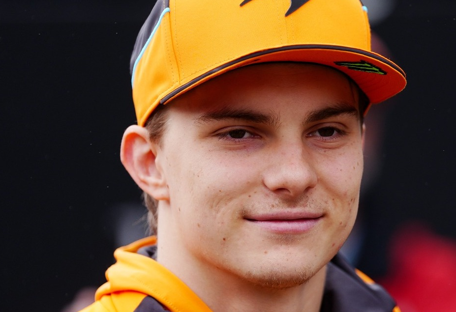 Portrait of Australian racing driver Oscar Piastri