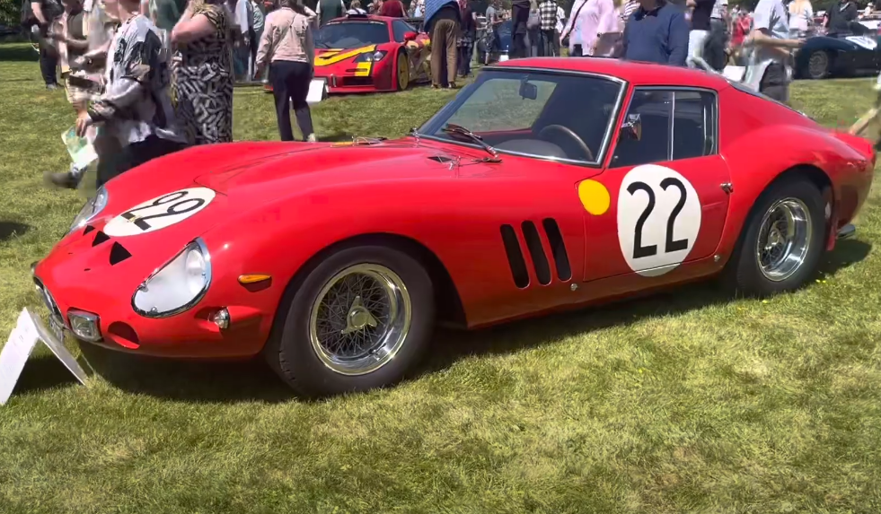 Screenshot of the Nick Mason’s rare classic and supercar collection at Middlewick House open gardens day
