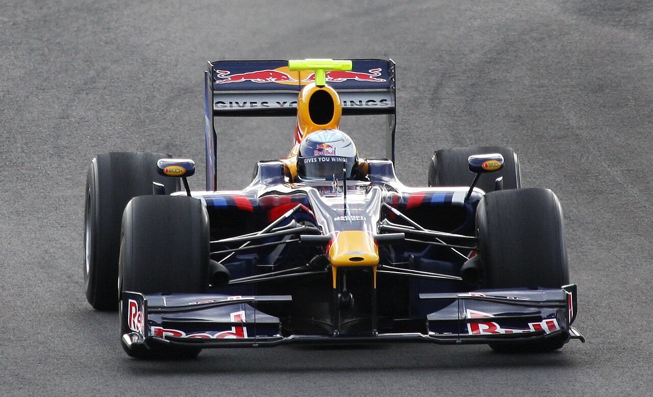 Sebastian Vettel in the Red Bull RB5