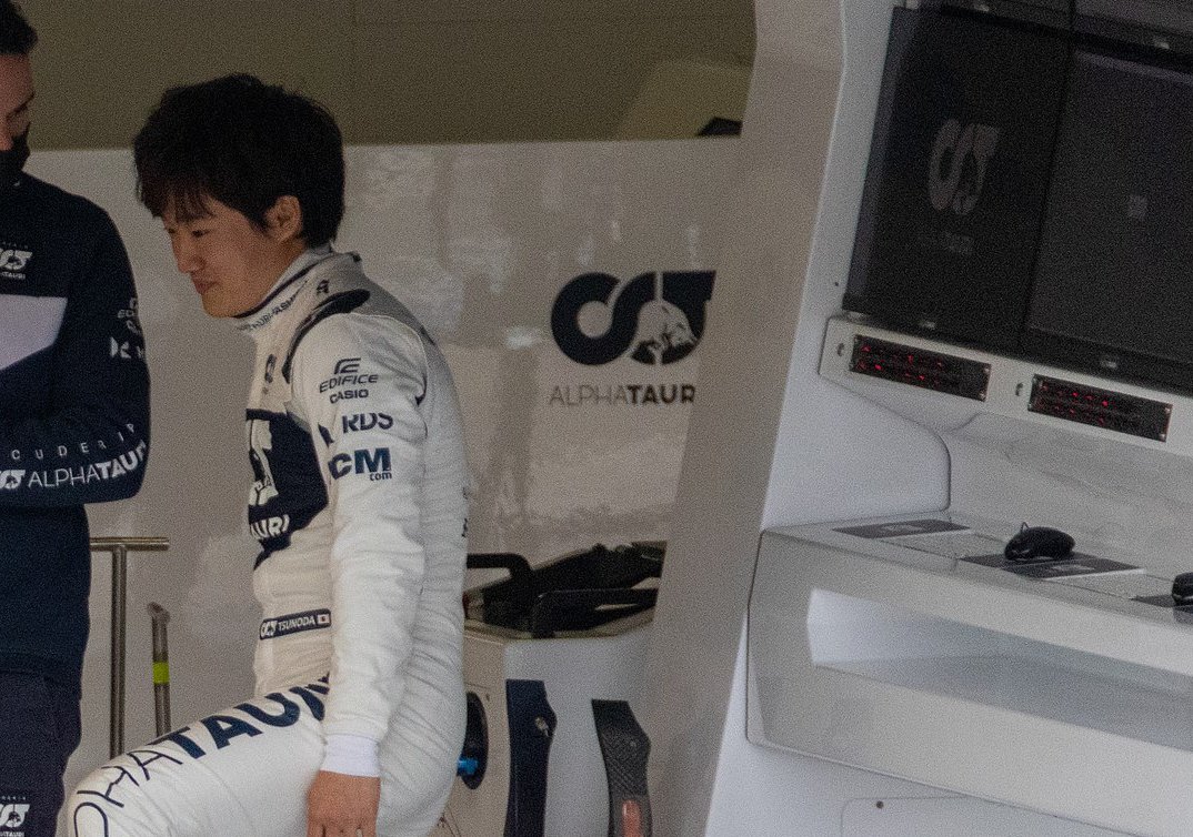 Japanese racing driver Yuki Tsunoda at British Gp, Silverstone 2021