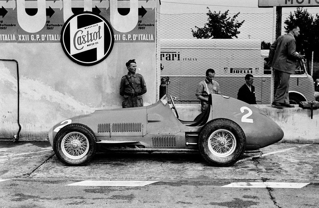 Ferrari 375 at Monza in 1951 where Ascari won the race