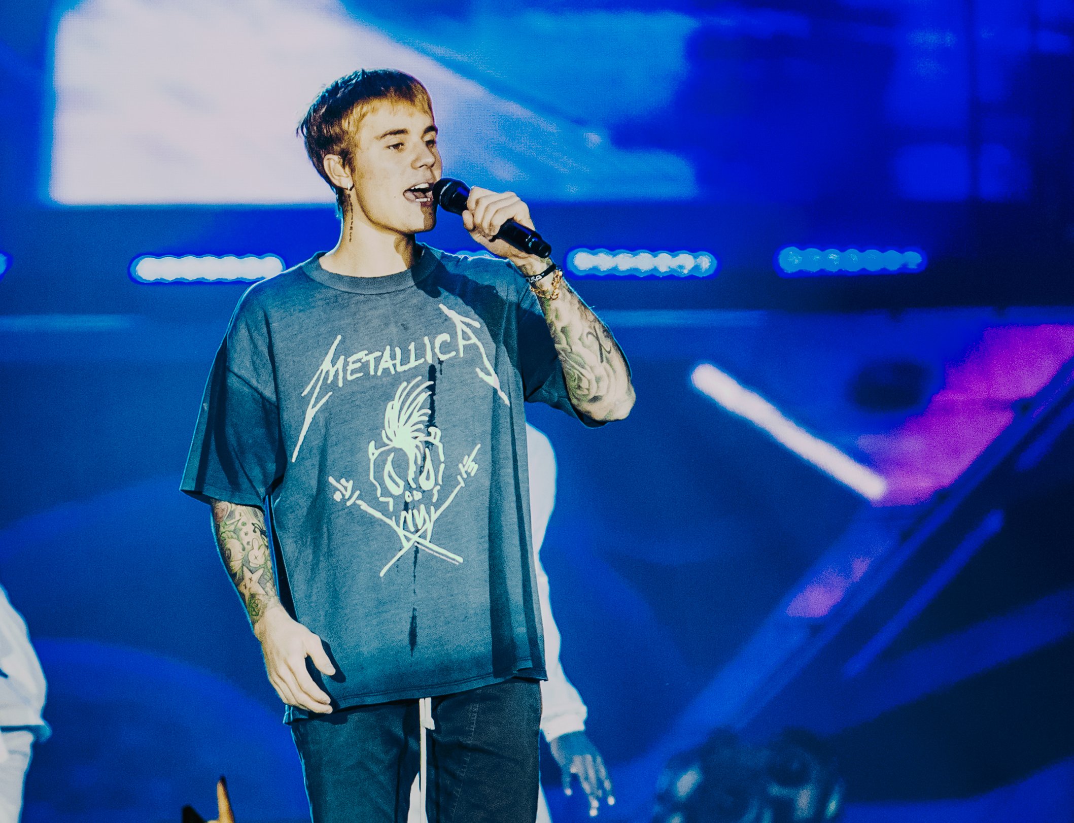 Justin Bieber on stage