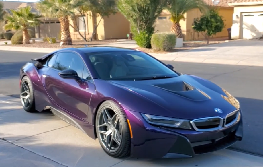 Custom made Purple BMW i8 