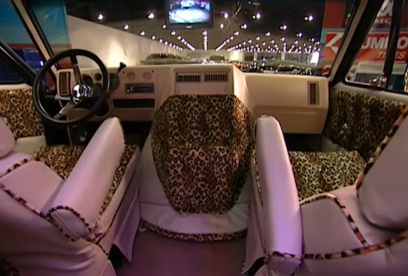 Custom made interior of a van