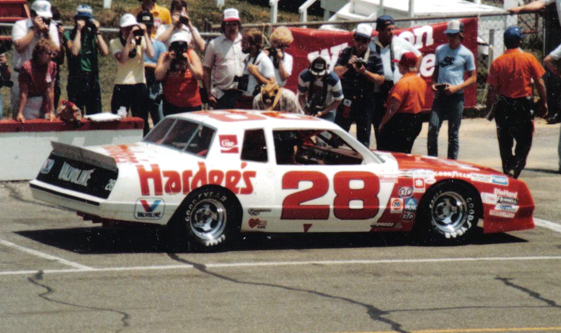 The Harry Rainier owned Hardees' #28 Chevy of Cale Yarborough