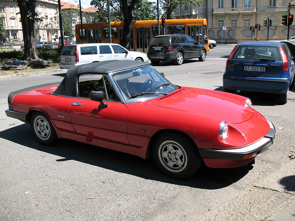 Alfa Romeo Spider spotted on a parking lot