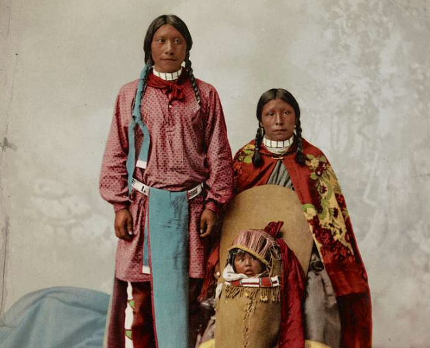 Native American family