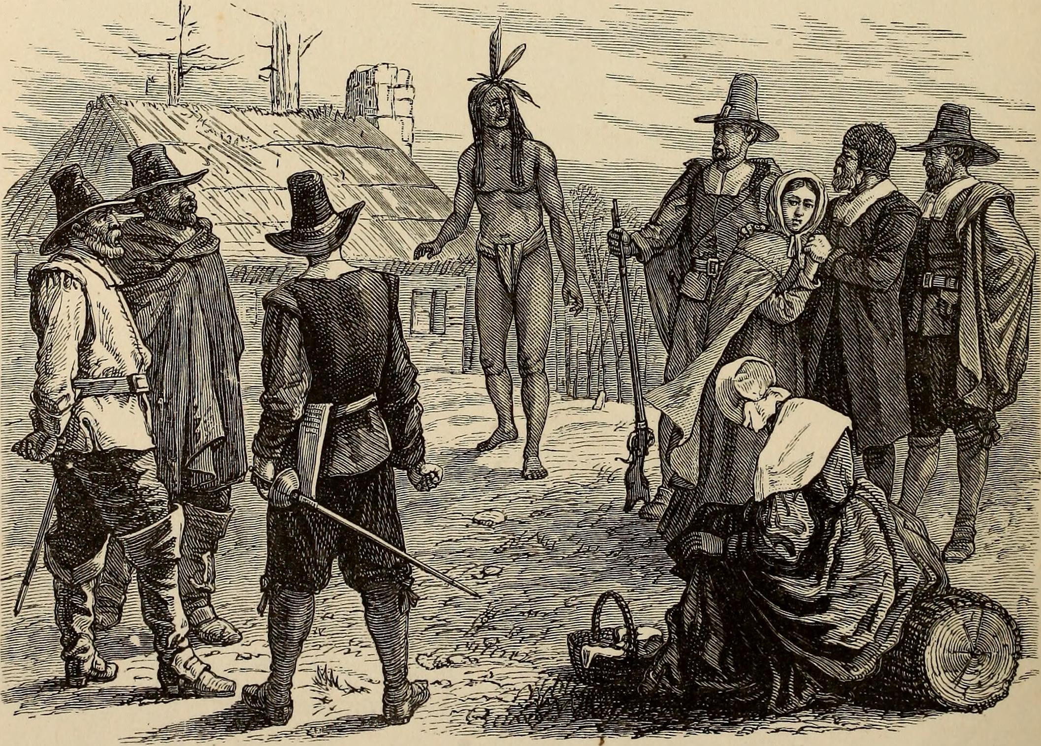 Samoset was an Abenaki sagamore and the first American Indian to make contact with the Pilgrims of Plymouth Colony in New England.