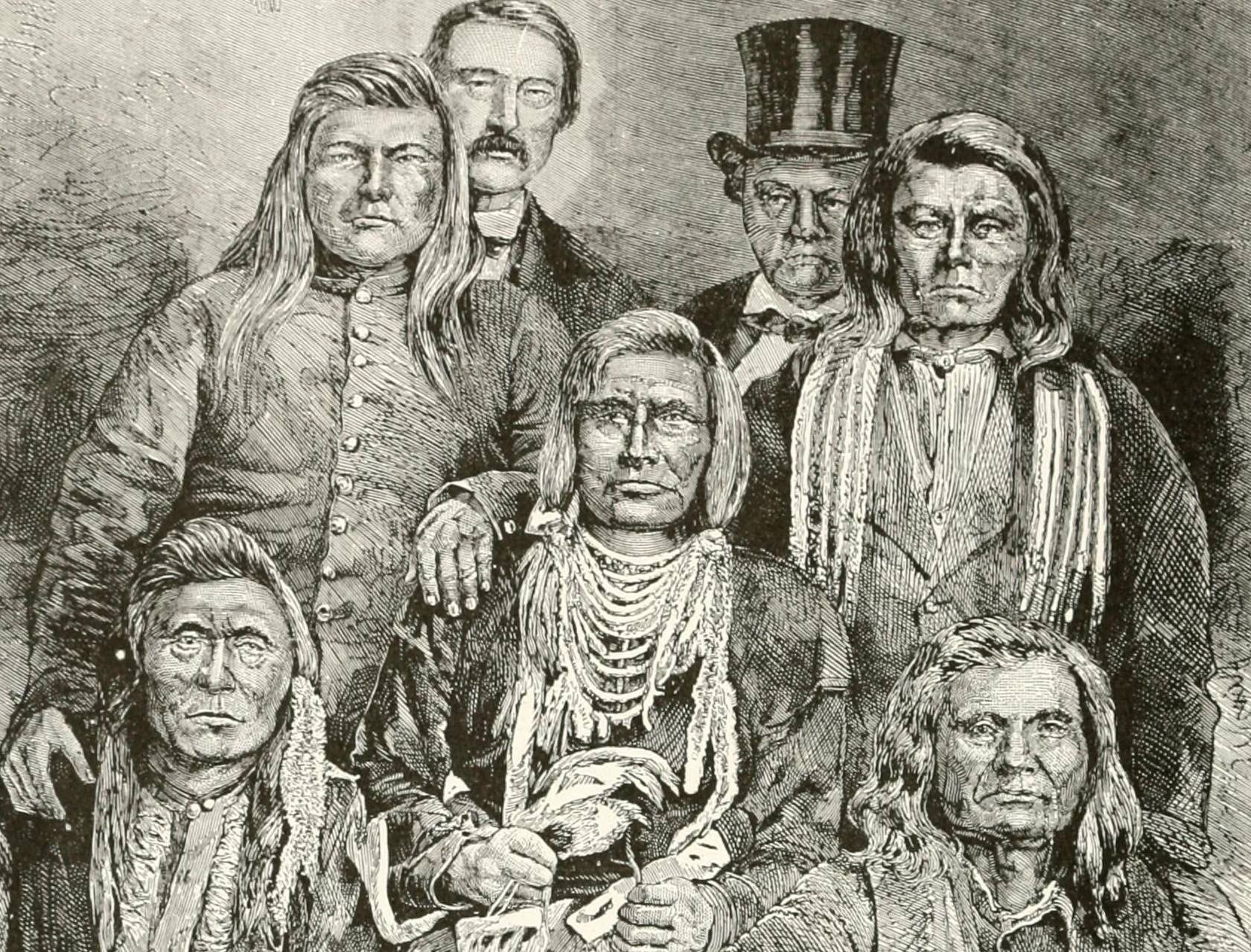 Native Americans and white people