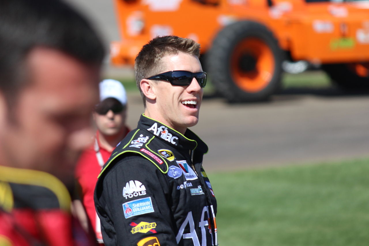 Carl Edwards at the 2012 Kobalt Tools 400