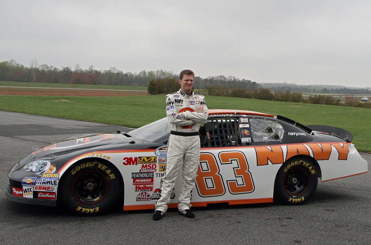 Earnhardt Jr. and the No. 83 NAVY Chevrolet