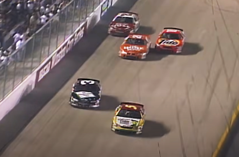 Screenshot of the video NASCAR Classic Full Race: Dale Earnhardt rattles Terry Labonte's cage