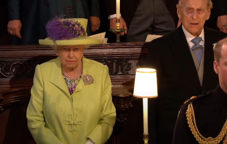 Queen Elizabeth attending Prince Harry and Meghan Markle wedding day