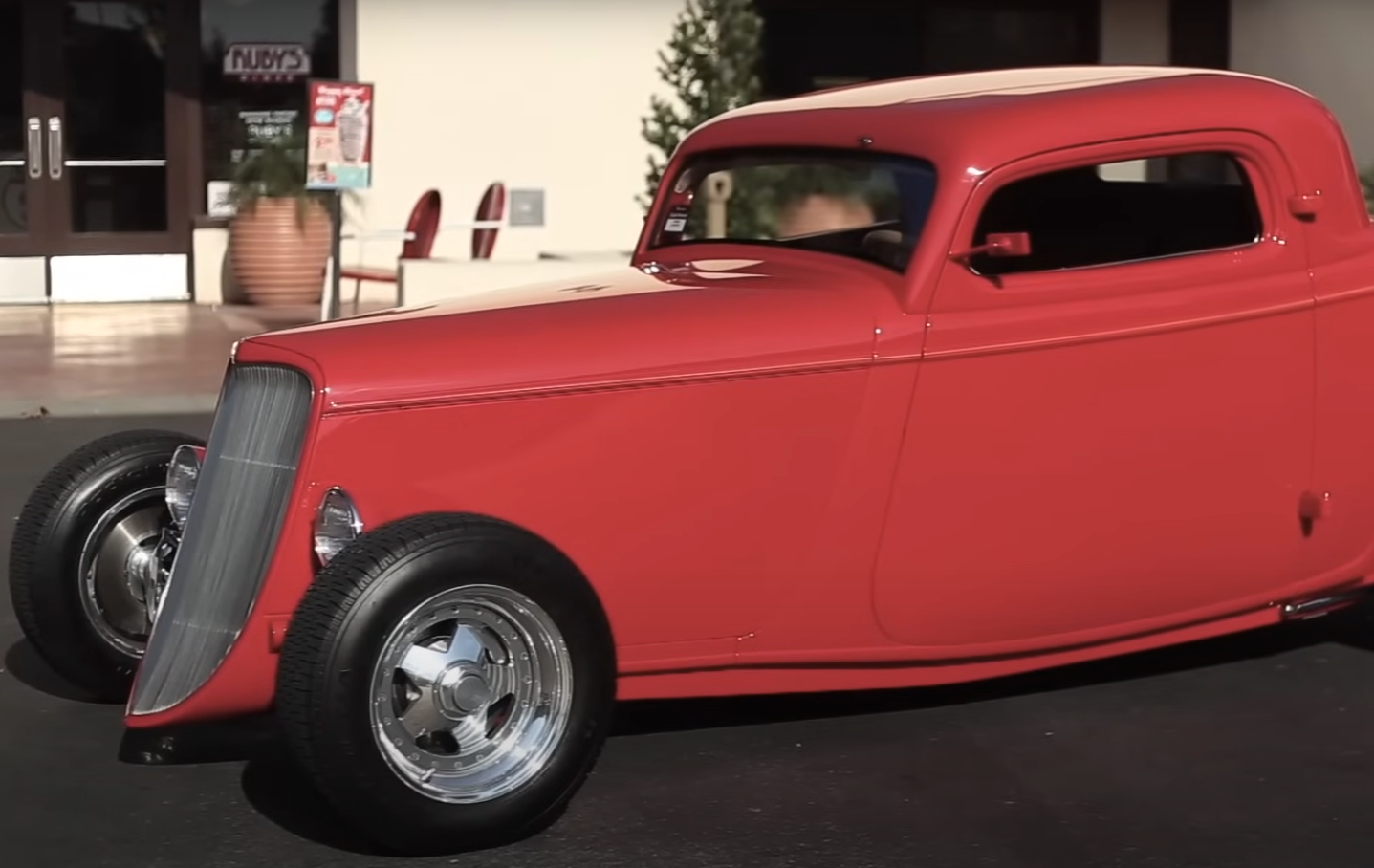 Front view of The Hot Rod Vern Luce Coupe