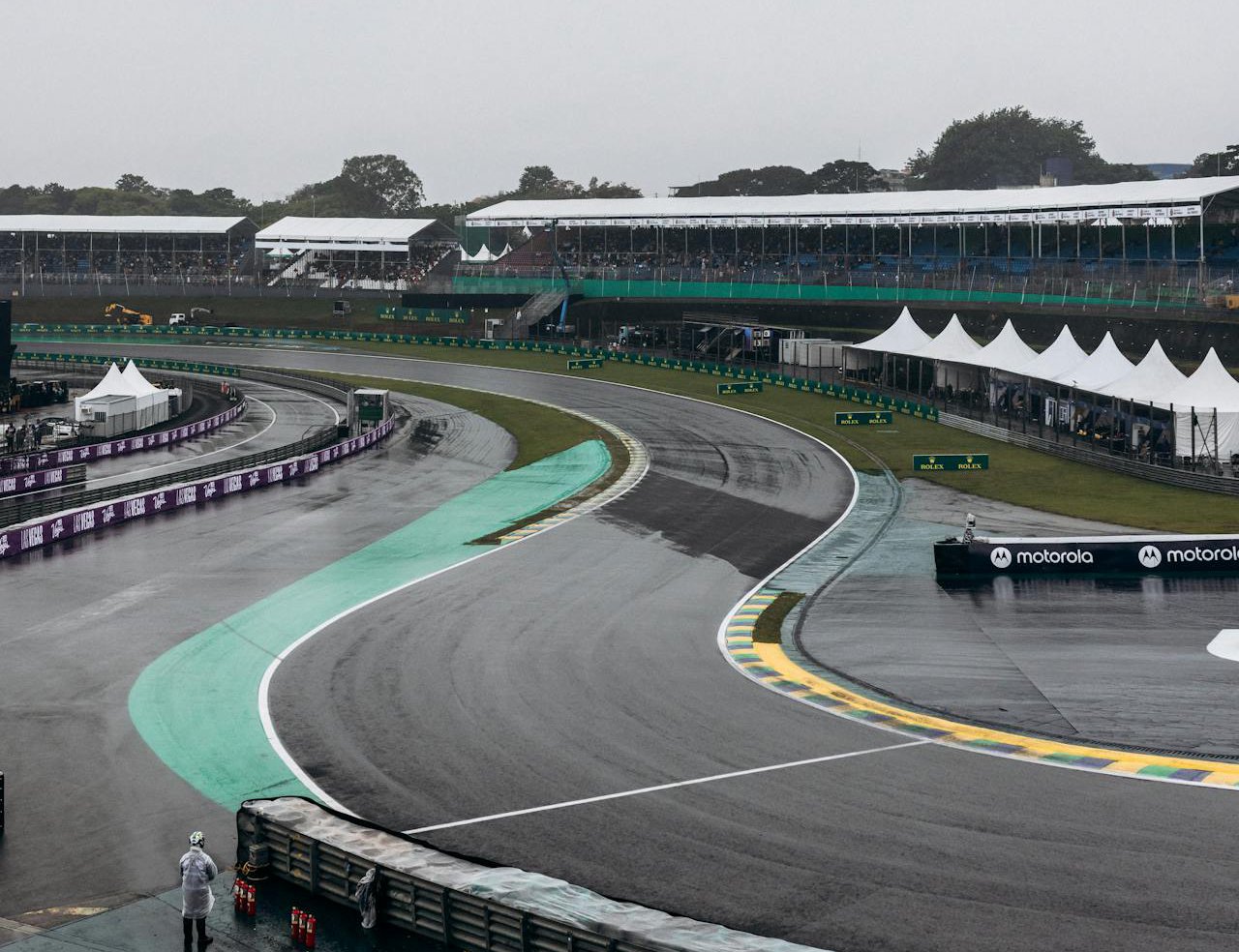 Wet weather at F1