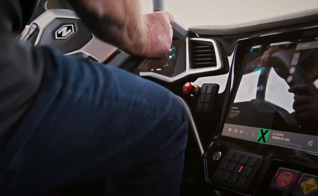 Screenshot of the You Tube video Nikola Badger vs Tesla Cybertruck vs GMC Hummer EV