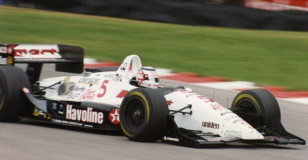 Mansell driving a Cart