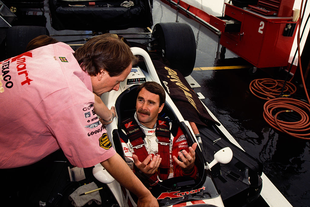 Mansell Tests Indy Car