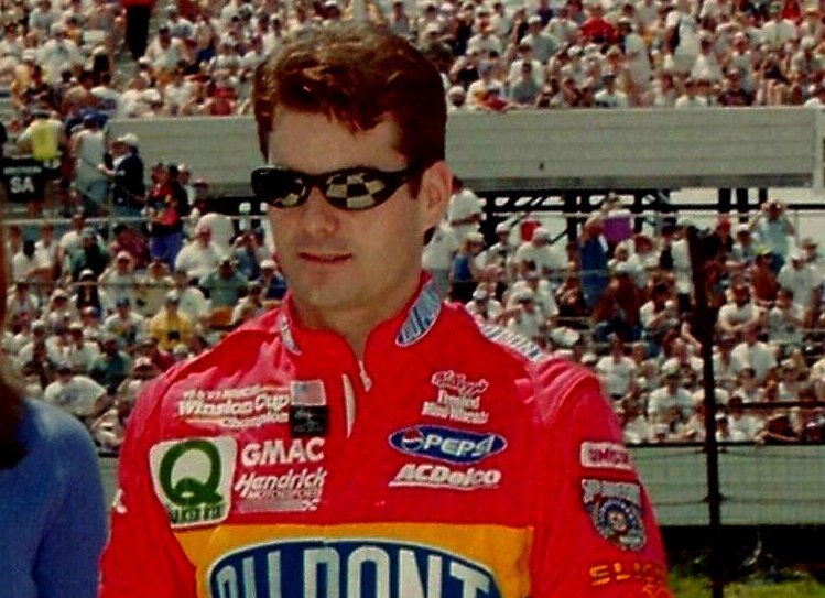 Portrait Photo of American stock car driver Jeff Gordon