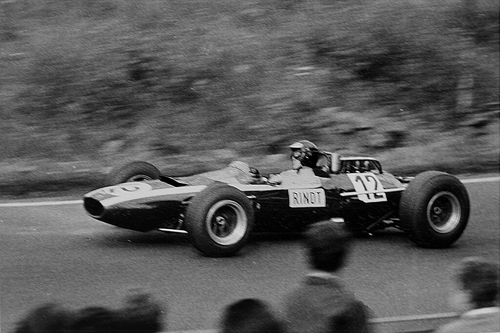 Jochen Rindt in his automobile