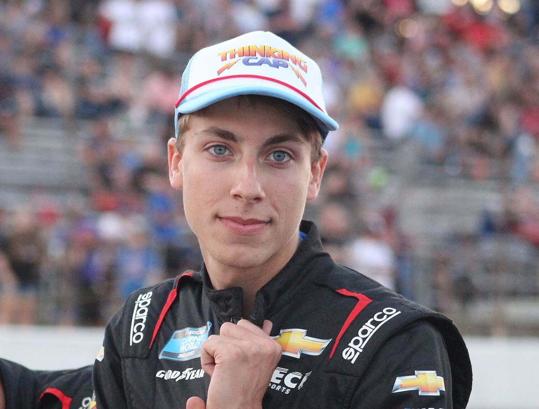 Carson Hocevar on track