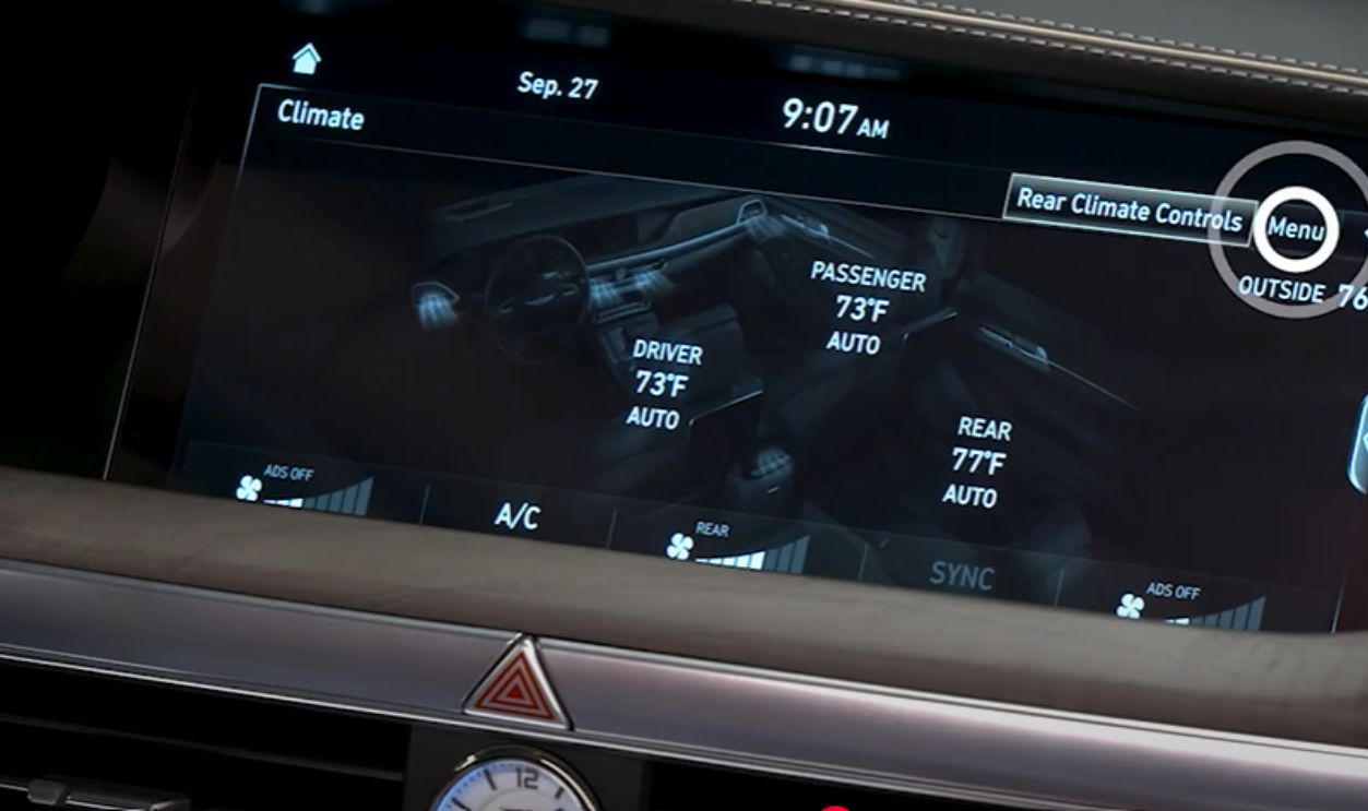 Touchscreen Climate Controls