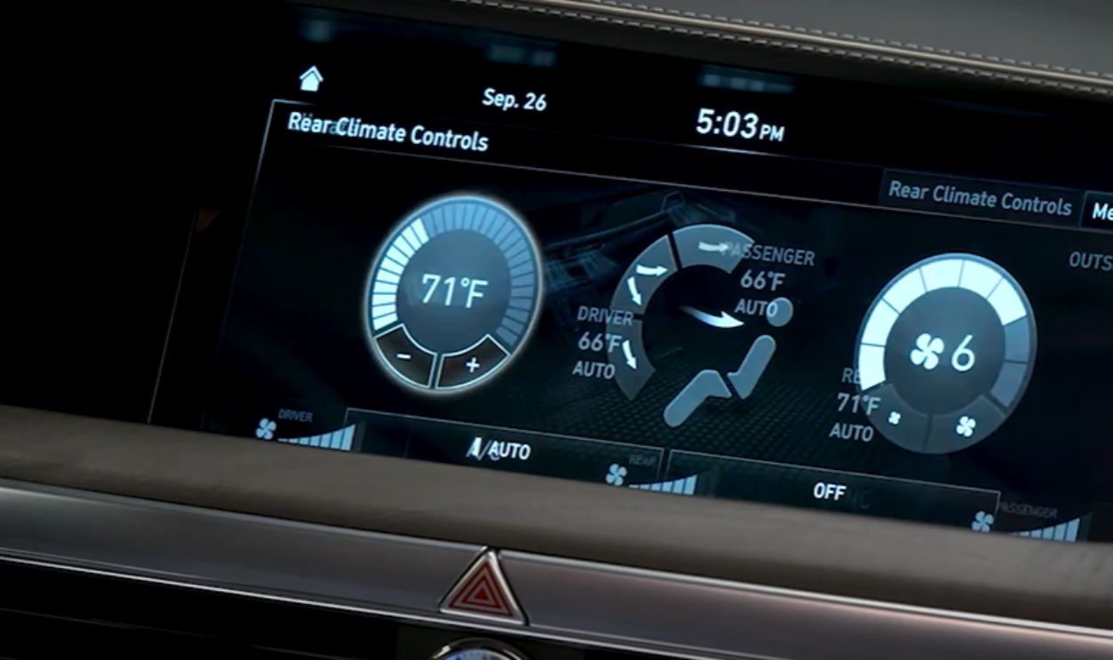 Touchscreen Climate Controls