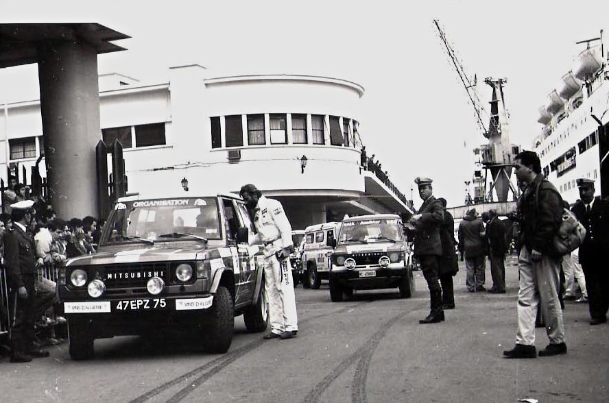 Thierry Sabine at the port of Algiers 10 days before his death