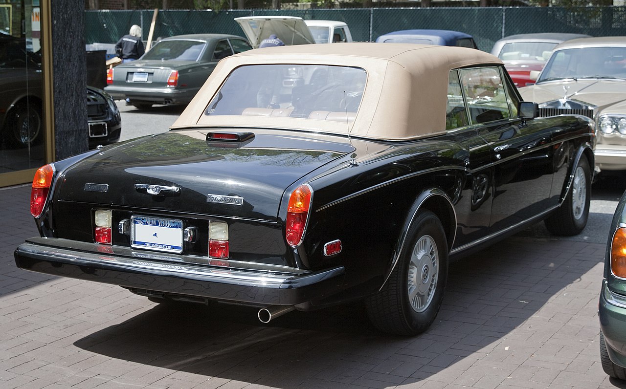 Back view of 1990 Bentley Continental